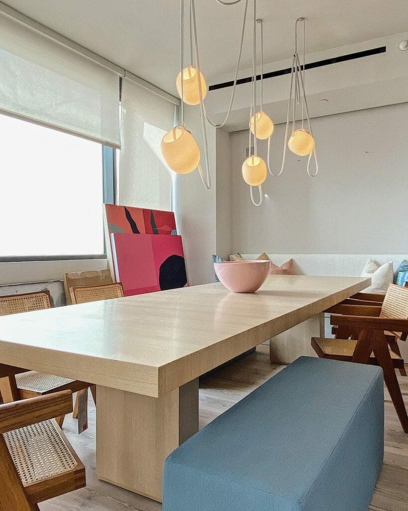 RBW Vitis pendant cluster above a dining table