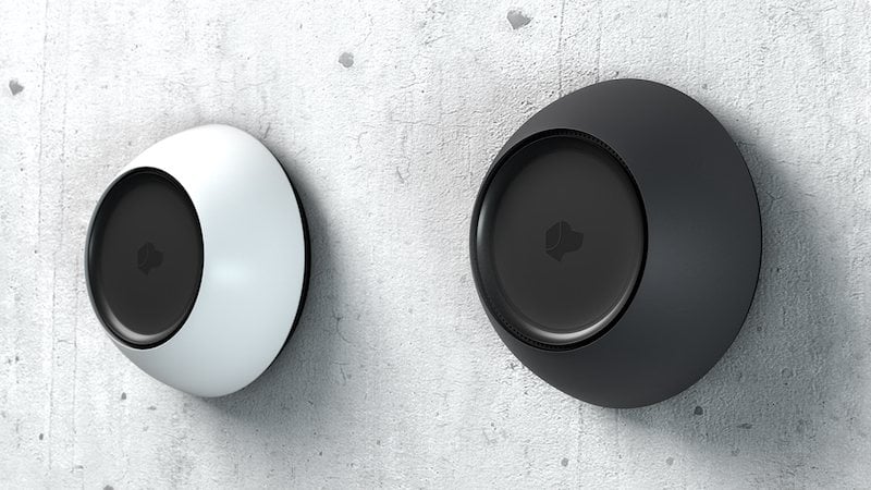 Josh.ai Nano microphones in white and black finishes